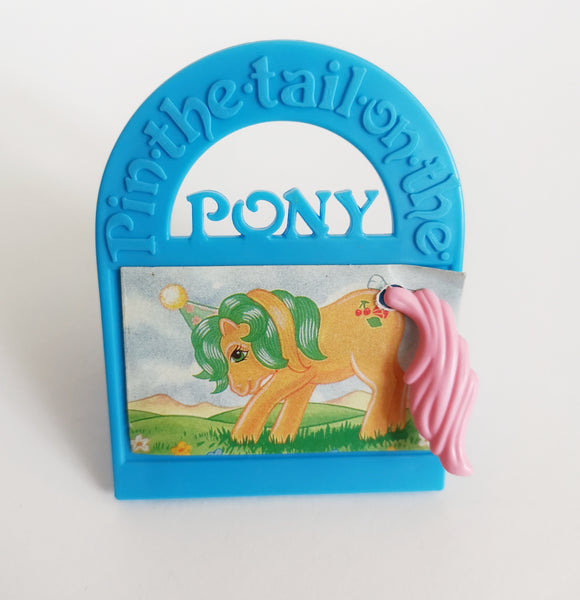 Pin the tail on the pony game - with 1 tail